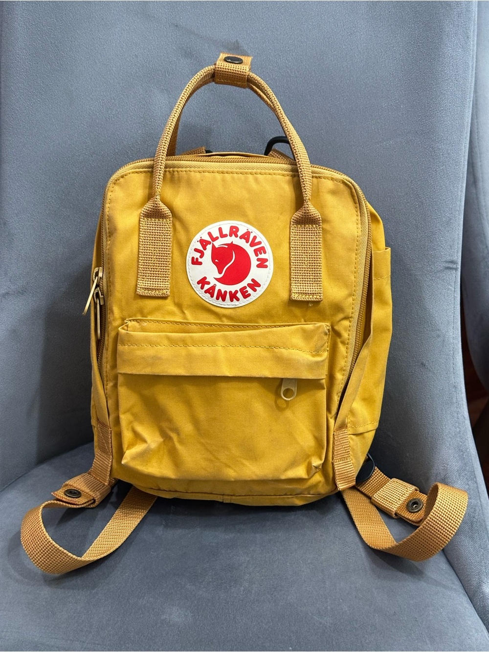 Kånken Mini Backpack in Mustard Yellow